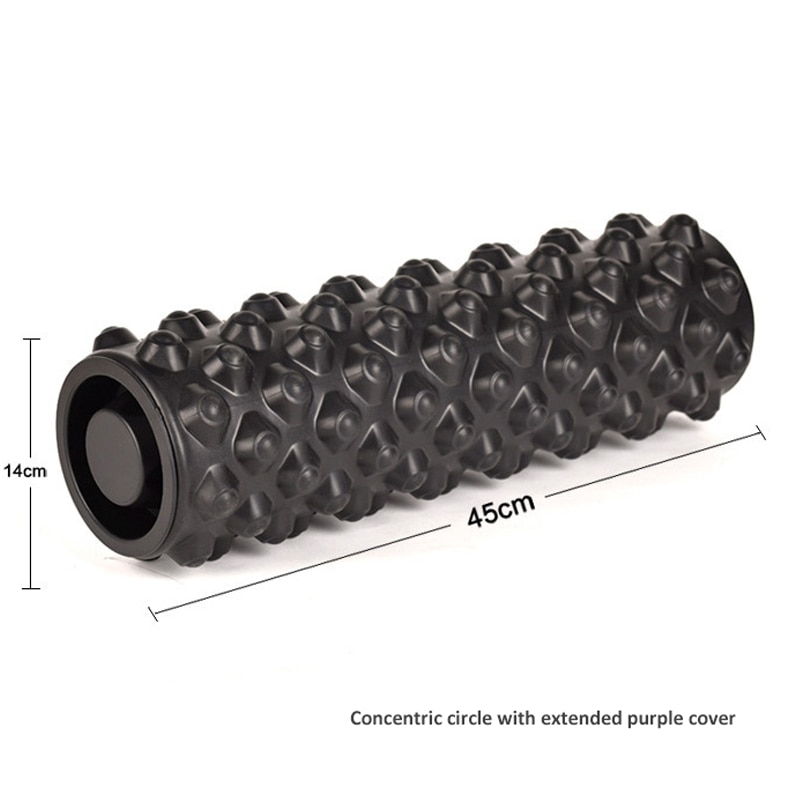 Rouleau de mousse de colonne de yoga creux et couvert avec siège de couverture