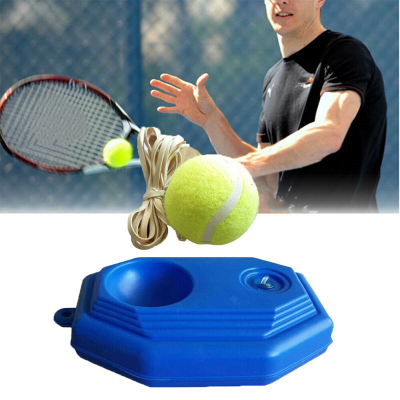 Tennis træning hjælp træner træner træningsværktøj rebound bold med elastisk reb base