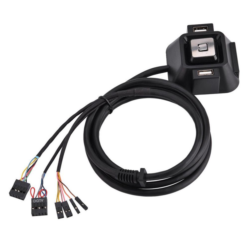1.2m komputer stacjonarny moc PC On/off przycisk Reset kabel przełącznika blok Extender