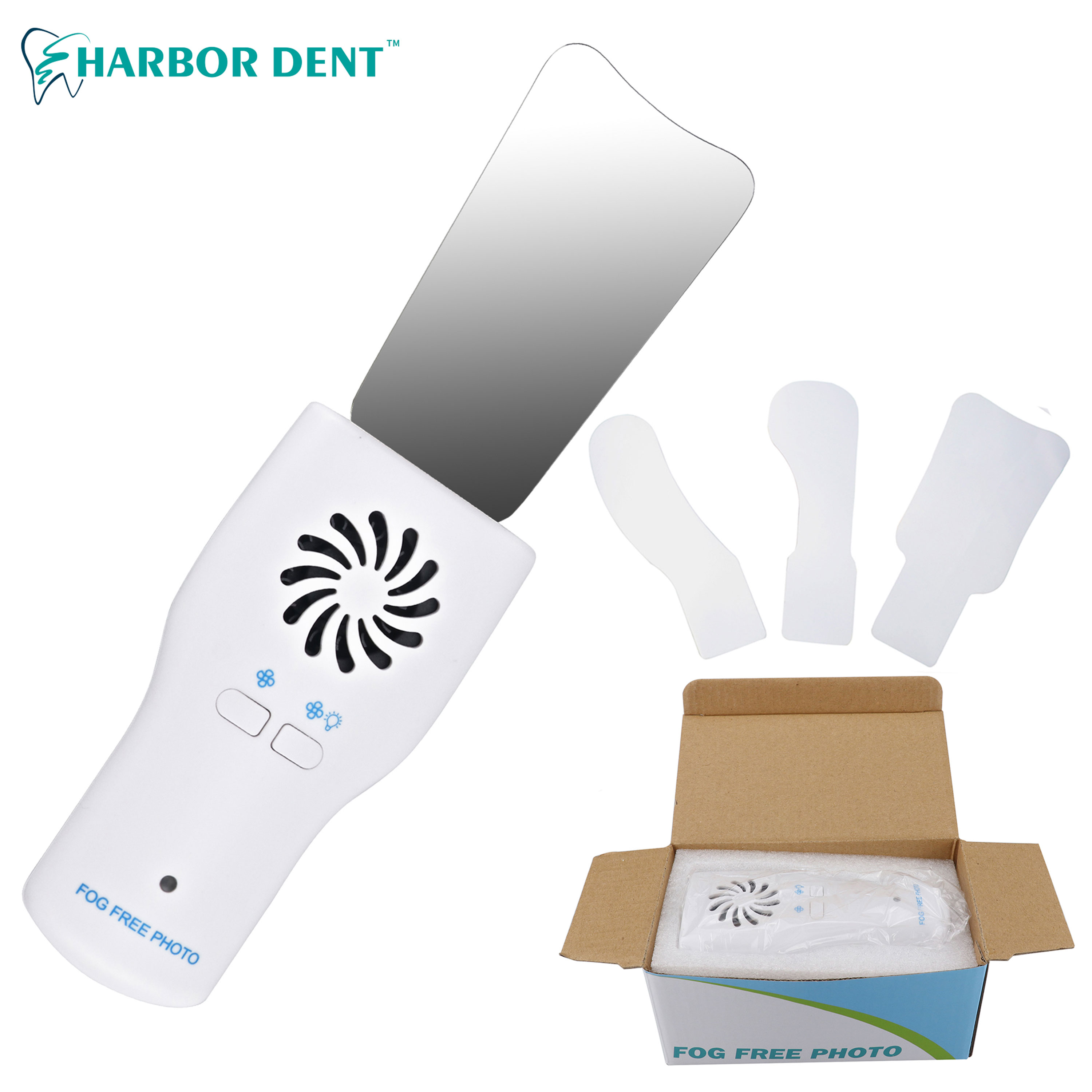 Tandheelkundige Imaging Foto Spiegel Led Fog Gratis Orthodontische Hoge Hardheid Roestvrij Staal Fotografie Reflector Orale Ortho Gereedschap