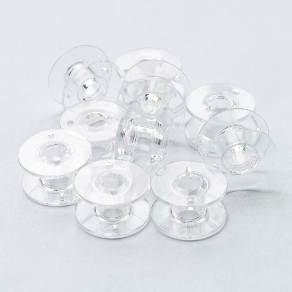 10Pcs Naaien Clear Plastic Sewinc Machine Lege Spoel Voor Brother Singer Janome