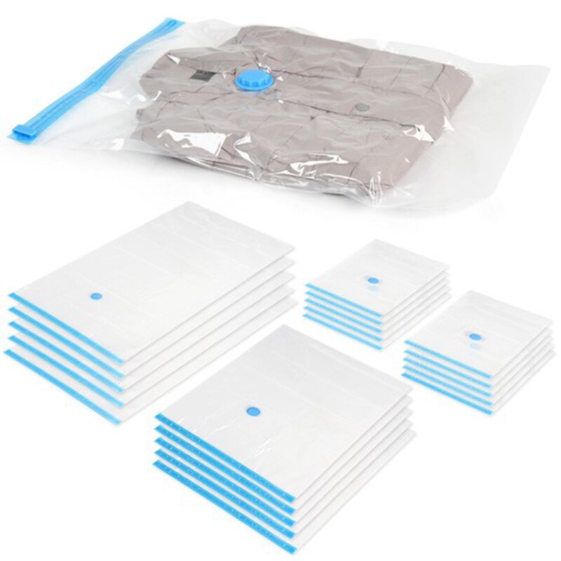 ADMY Vacuum Bag Storage Bag Home Organizer Transparent Border Foldable Clothes Organizer Seal Compressed Saving Storage Bag