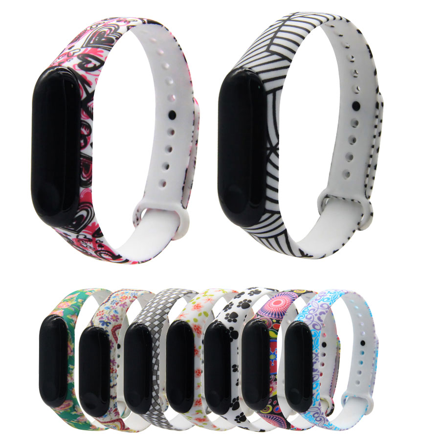 For Miband 3/4 Strap for Mi band 3 4 Accessories Replacement silicone varied wrist strap for xiaomi mi 3 4 smart bracelets