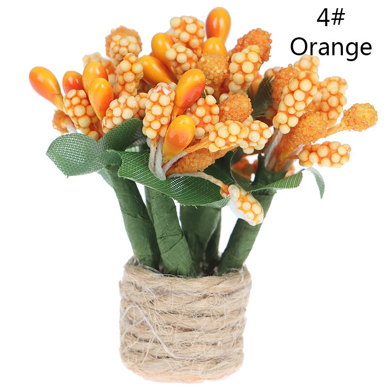 SPYMINNPOO - Mini Arbres Fruitiers Artificiels En Résine 3 Pièces Pour Maison De Poupée 1:12 - Décoration Miniature Réaliste