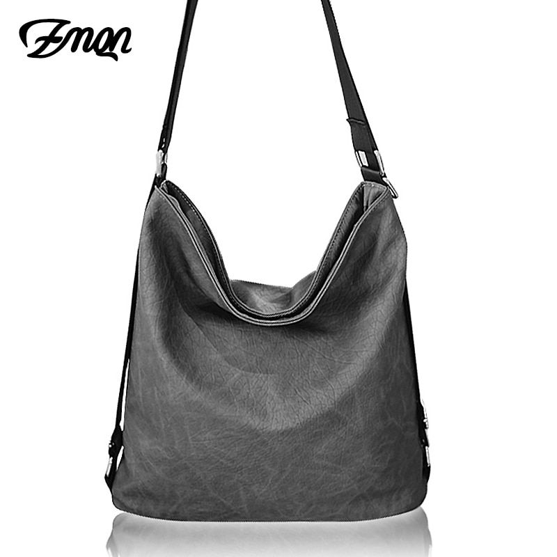 ZMQN Casual Shoulder Crossbody Bags For Women Black Soft PU Leather Bags Ladies Big Tote Messenger Bags Bolsa Feminina A517