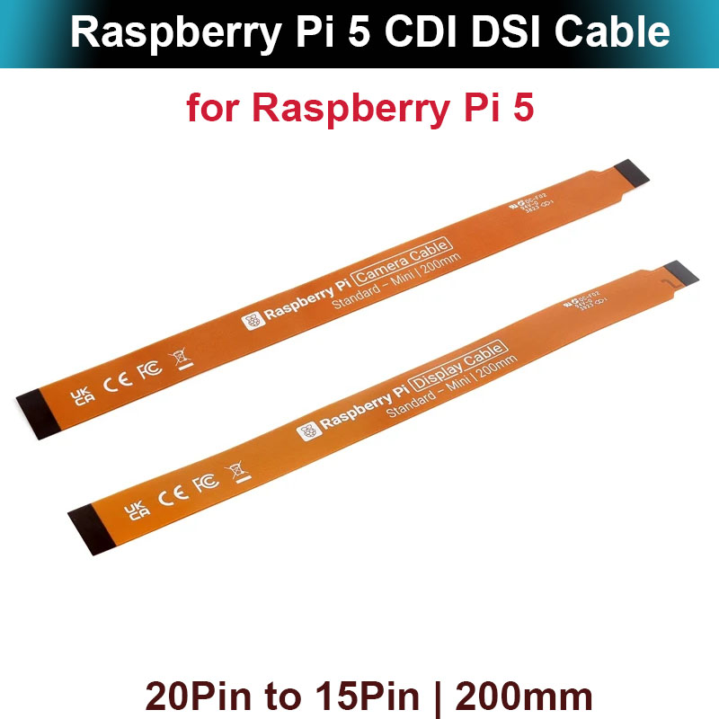 Câble de caméra officiel Raspberry Pi 5, écran LCD, écran CSI, câble DIS, 22 broches à 15 broches