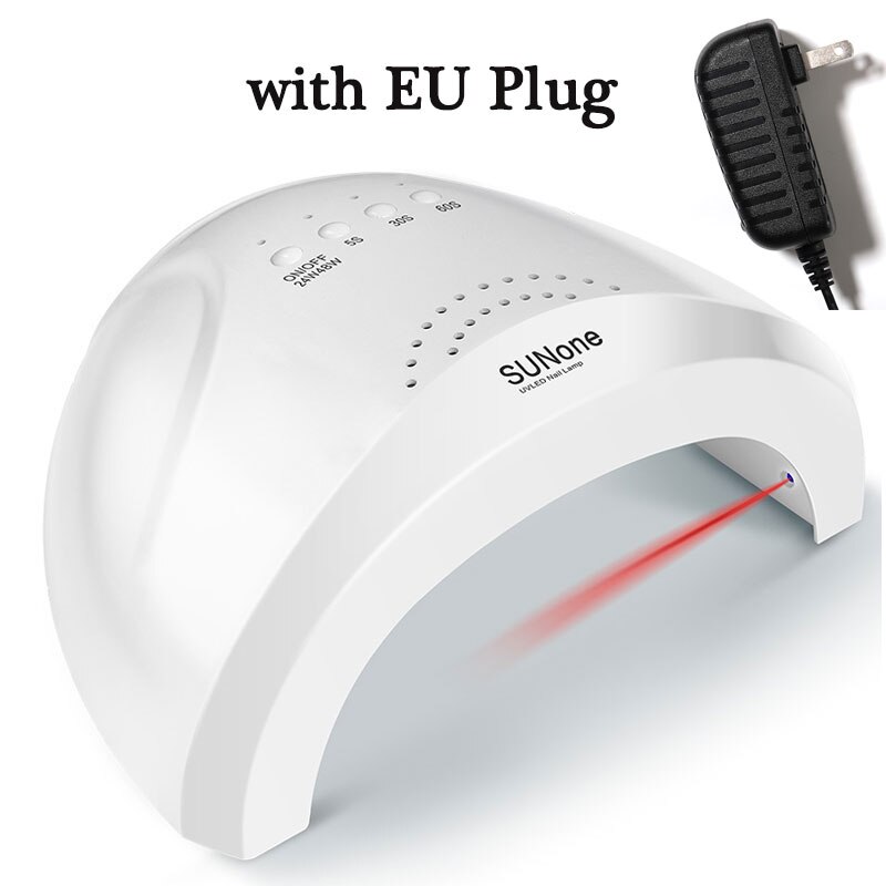Uv led lampe til manicure hurtigtørrende gel neglelak gel lak hærdende tørre lampe auto sensor lcd display uv lampe til negle: 48w sunone