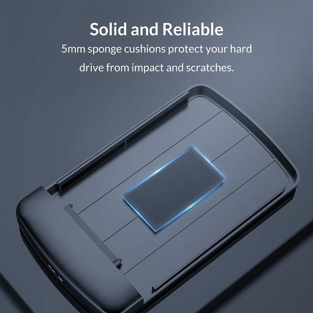 ORICO boîtier de disque dur 2.5 pouces SATA vers USB 3.0 boîtier de disque dur externe pour disque SSD 7mm/9.5mm avec boîtier de disque dur de veille automatique UASP