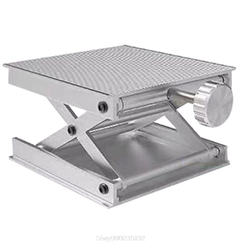Stainless Steel Adjustable Lift Table Woodworking Engraving Lab Lifting Stand Rack Lift Platform Au 20: Default Title