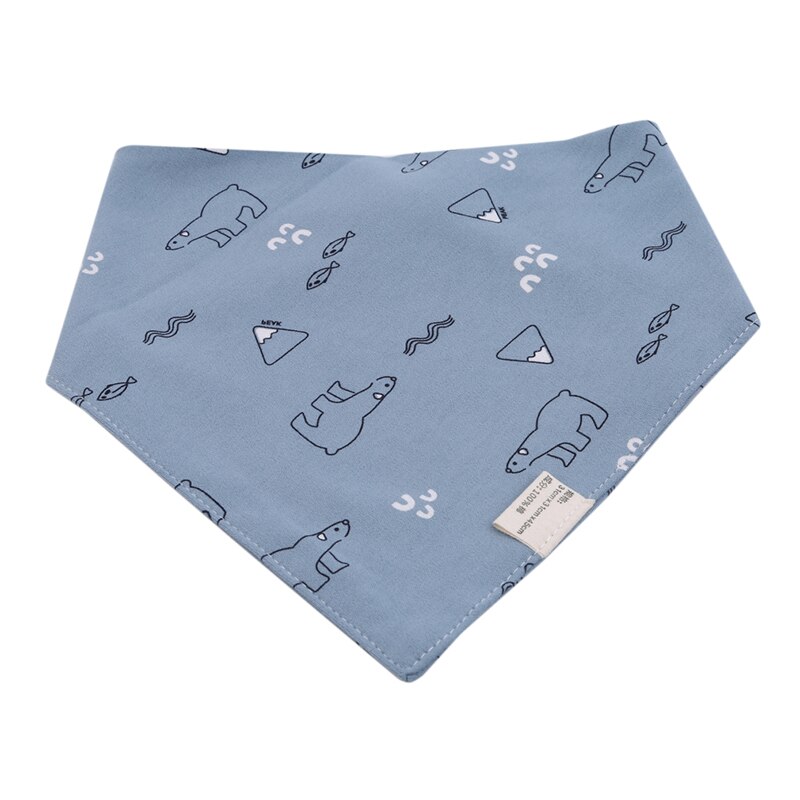 3 Pcs Slabbers Driehoek Dubbele Katoen Print Meisjes Jongens Speeksel Handdoek Dribble Bandana Slabbetjes Schattige Kids Soft baby Spullen