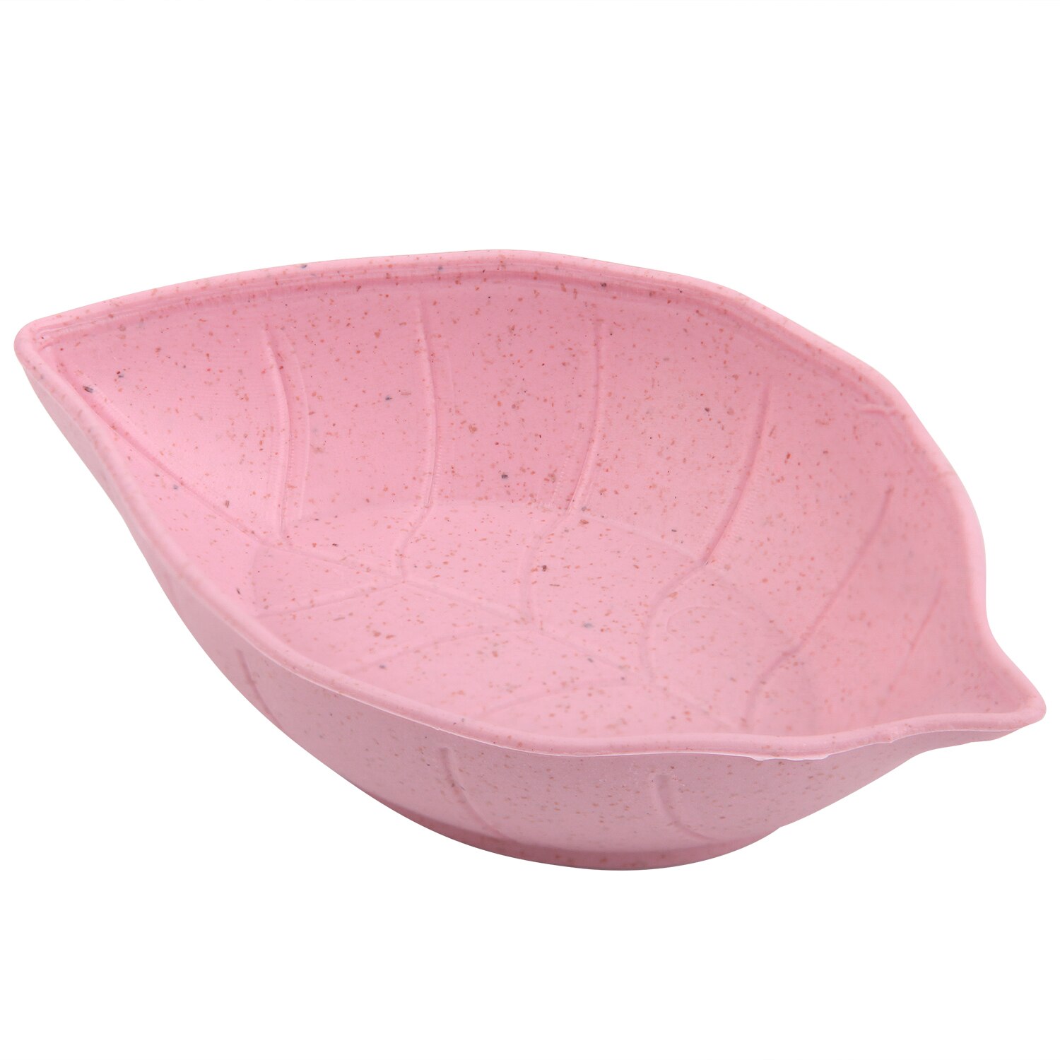 Multifunctional Side Dish Snack Plate Dumplings Dipped In Water Plate Vinegar Sauce Dish Leaf Shape Small Dish Kitchenware: 1PC pink