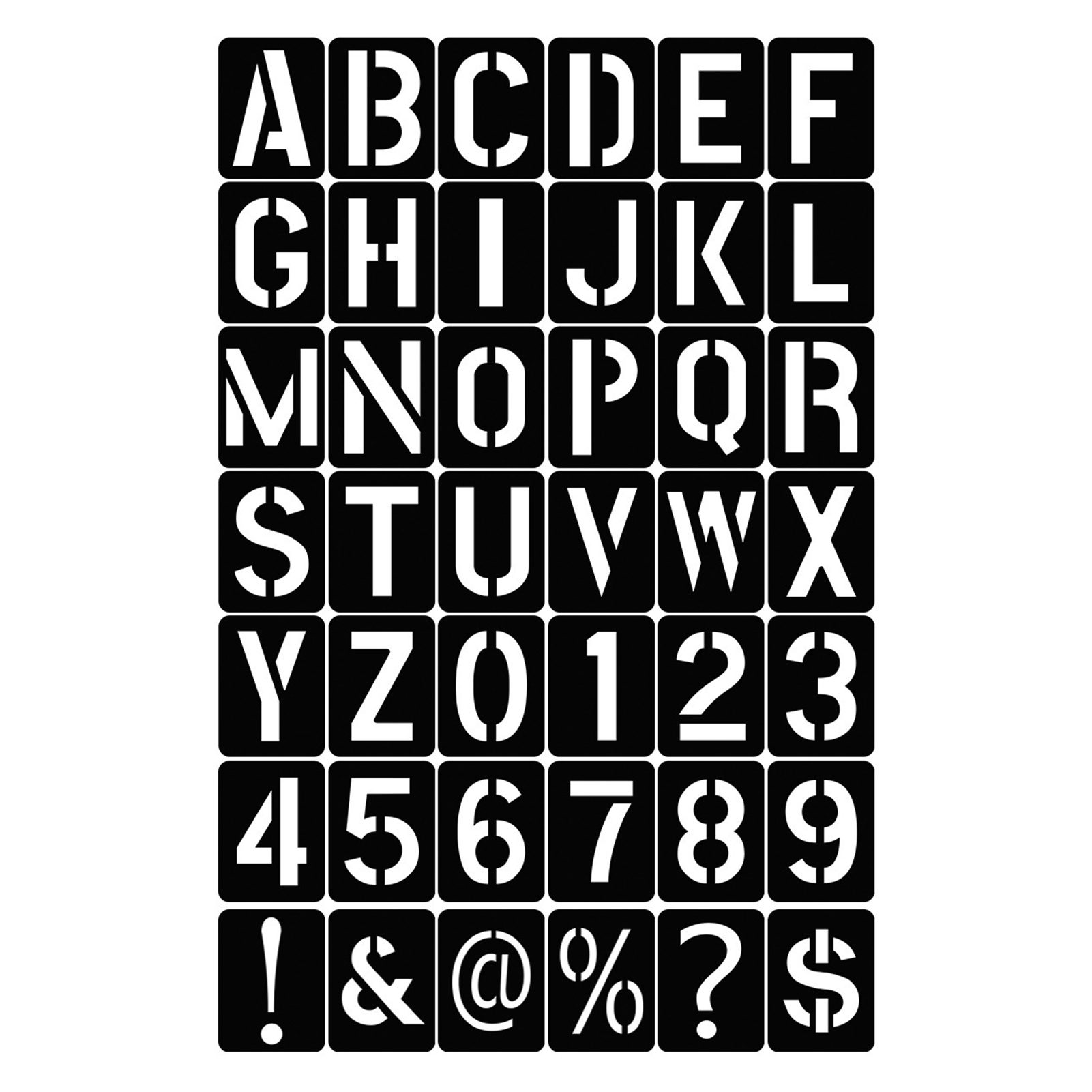 42PCS Stencils Letter and Number Template Reusable Washable Alphabet Stencils Environment-friendly PP Art Craft Templates