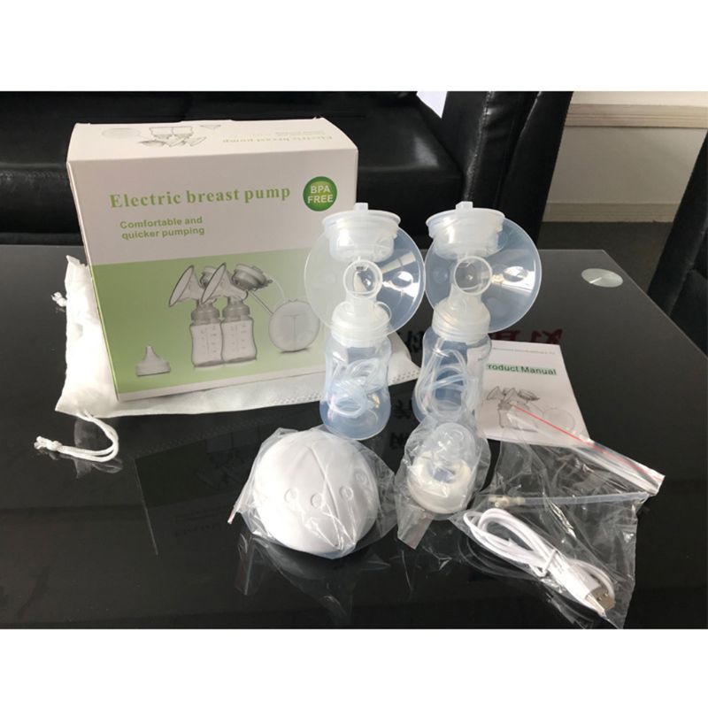 Dubbele Elektrische Borstkolf Krachtige Automatische Melker Met Baby Fles Tepel Zuig Melk Extractor Usb