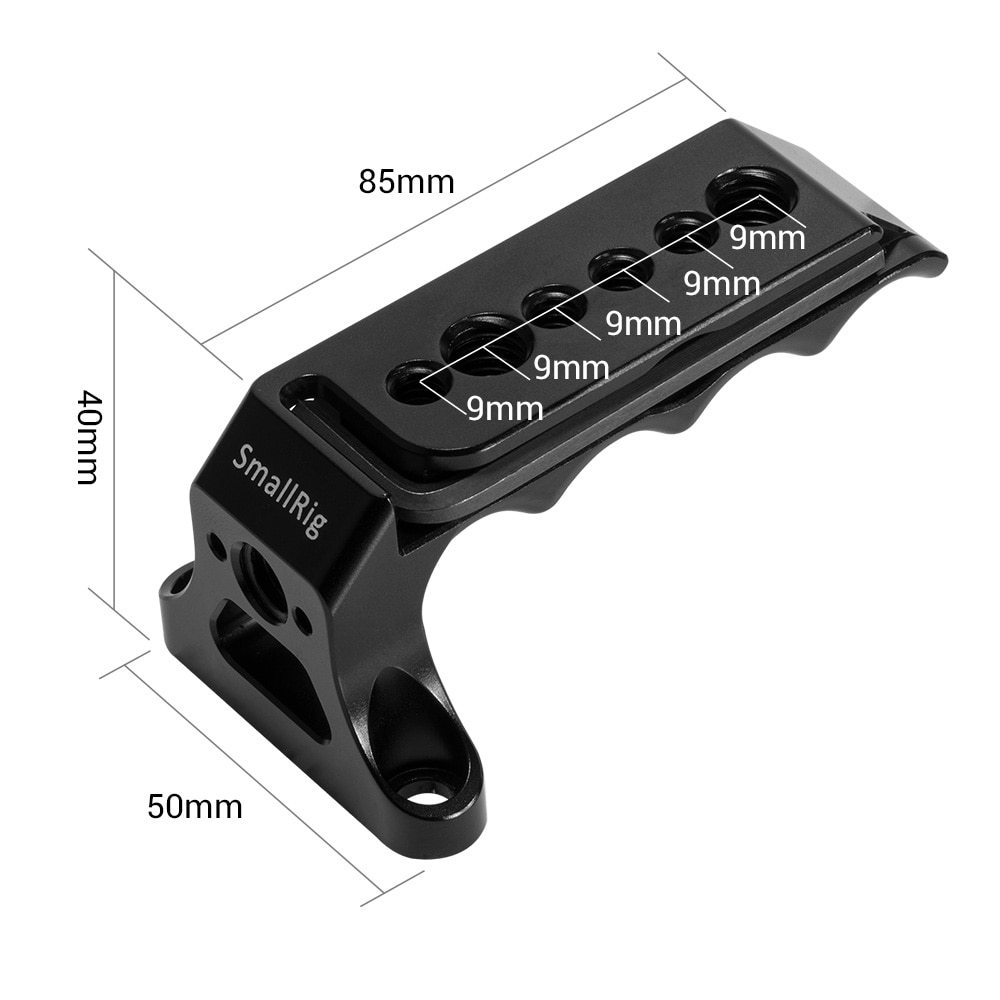 Smallrig Mini Top Handvat Voor Filmische Camera 'S Met 1/4 "En 3/8" Schroefdraad Gaten & Arri Lokaliseren Gaten Diy rig Accessoires-2393