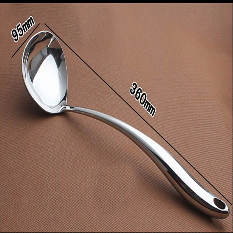Long Handle High Grade Soup Ladle Resistant Stainless Steel Big Spoon Big Ladles