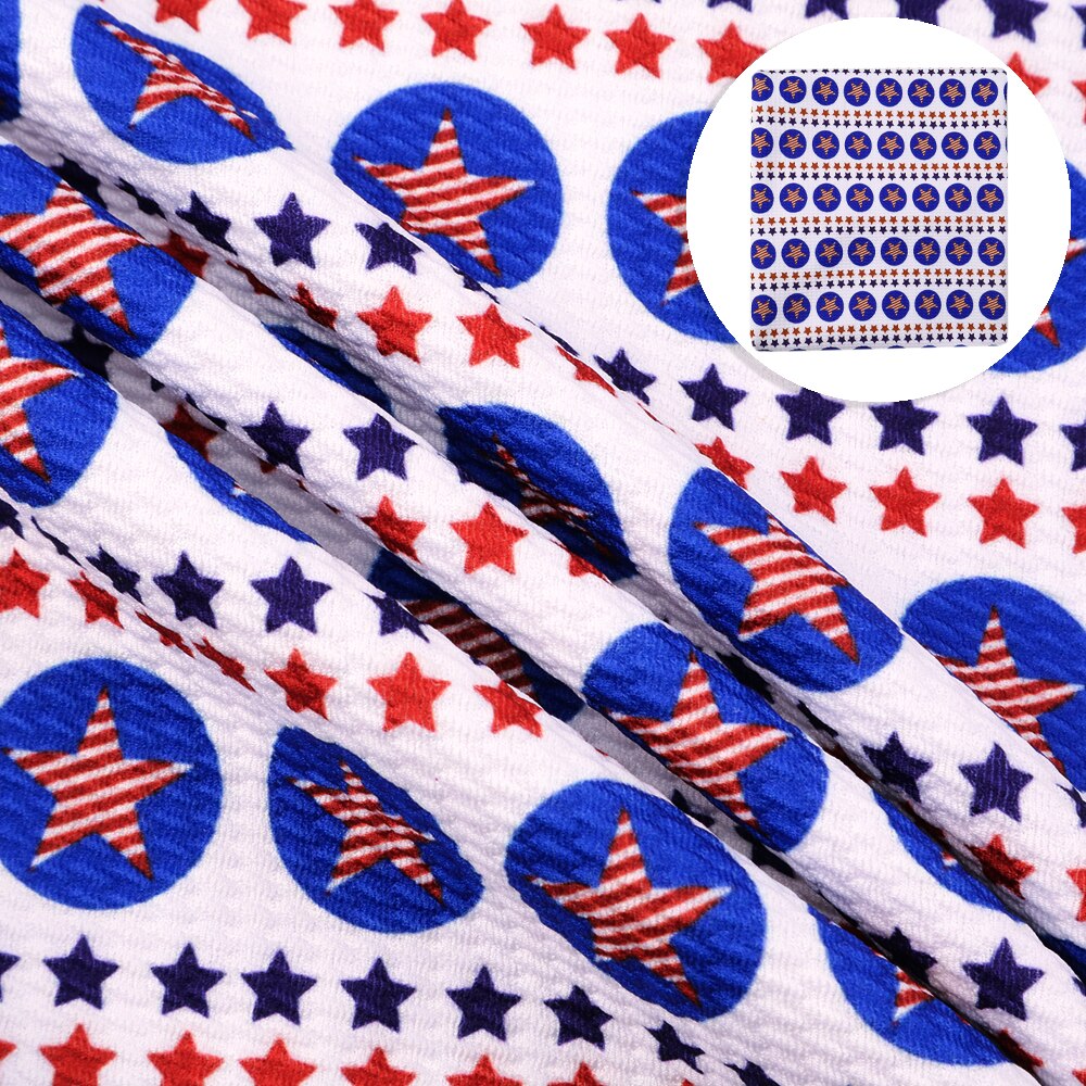 50*140cm. fjerde juli blomsterprint bullet liverpool stof stretch strik stof polyester spandex, headwrap hovedbue gør det selv ,1 yc 10285: 1101401013