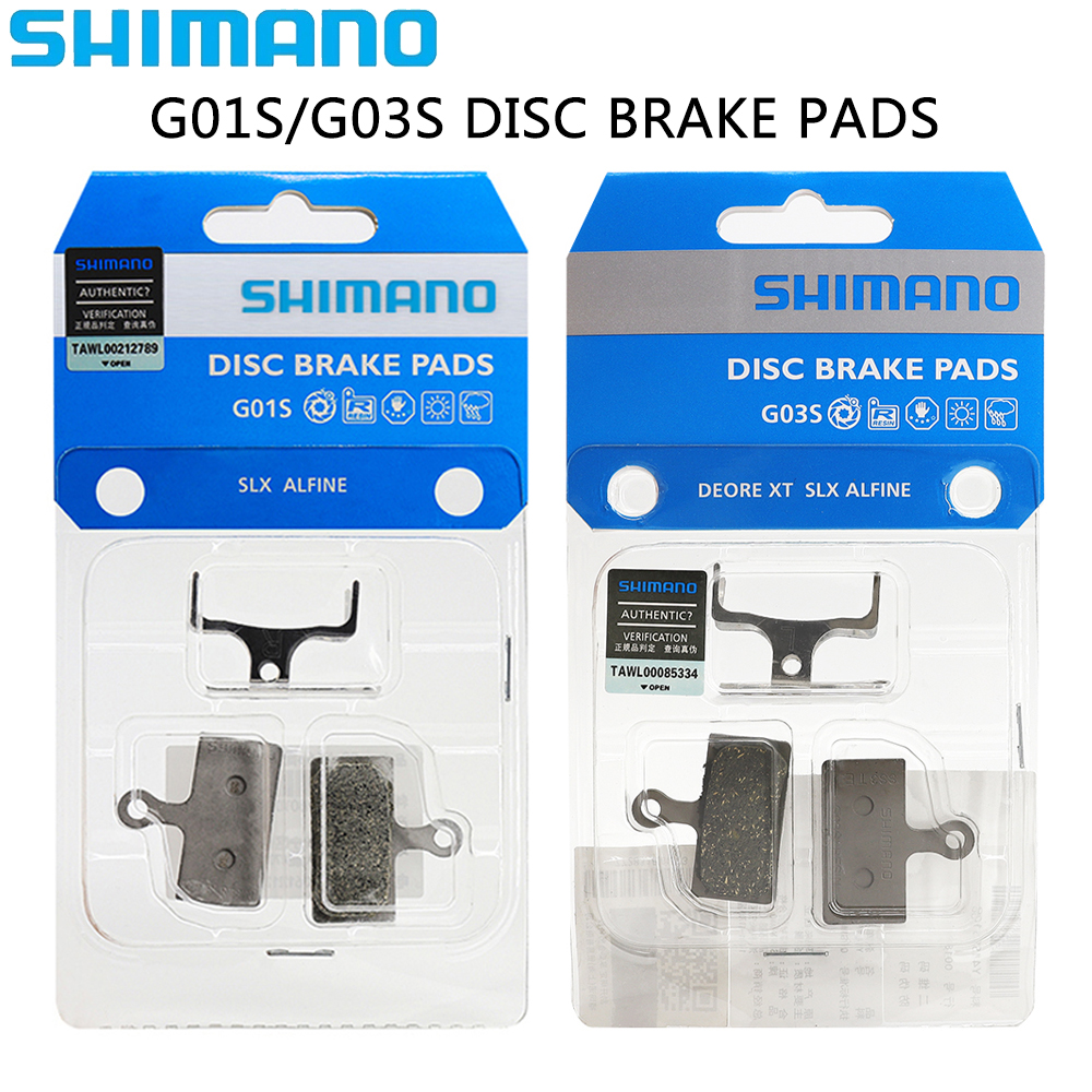 Pastillas de freno de disco de resina SHIMANO G01S G03S, bicicleta de montaña de 2 pistones para SLX Deore XT M8100 M7100 M9020 M6100, piezas de bicicleta