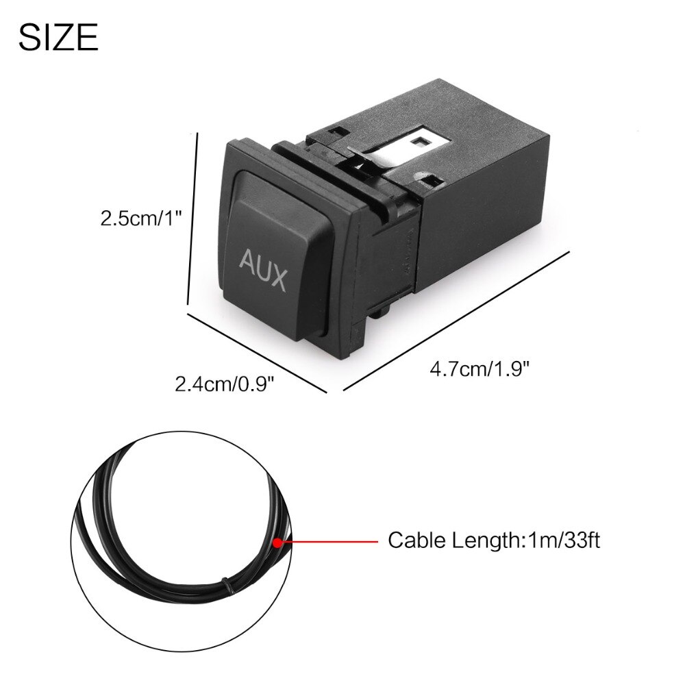 Zwarte usb-schakelkabel, aux-kabel, premium verbindingskabel, kabelboom, schakelkabel voor vw rns 315 rcd 510 magotan l polo touran
