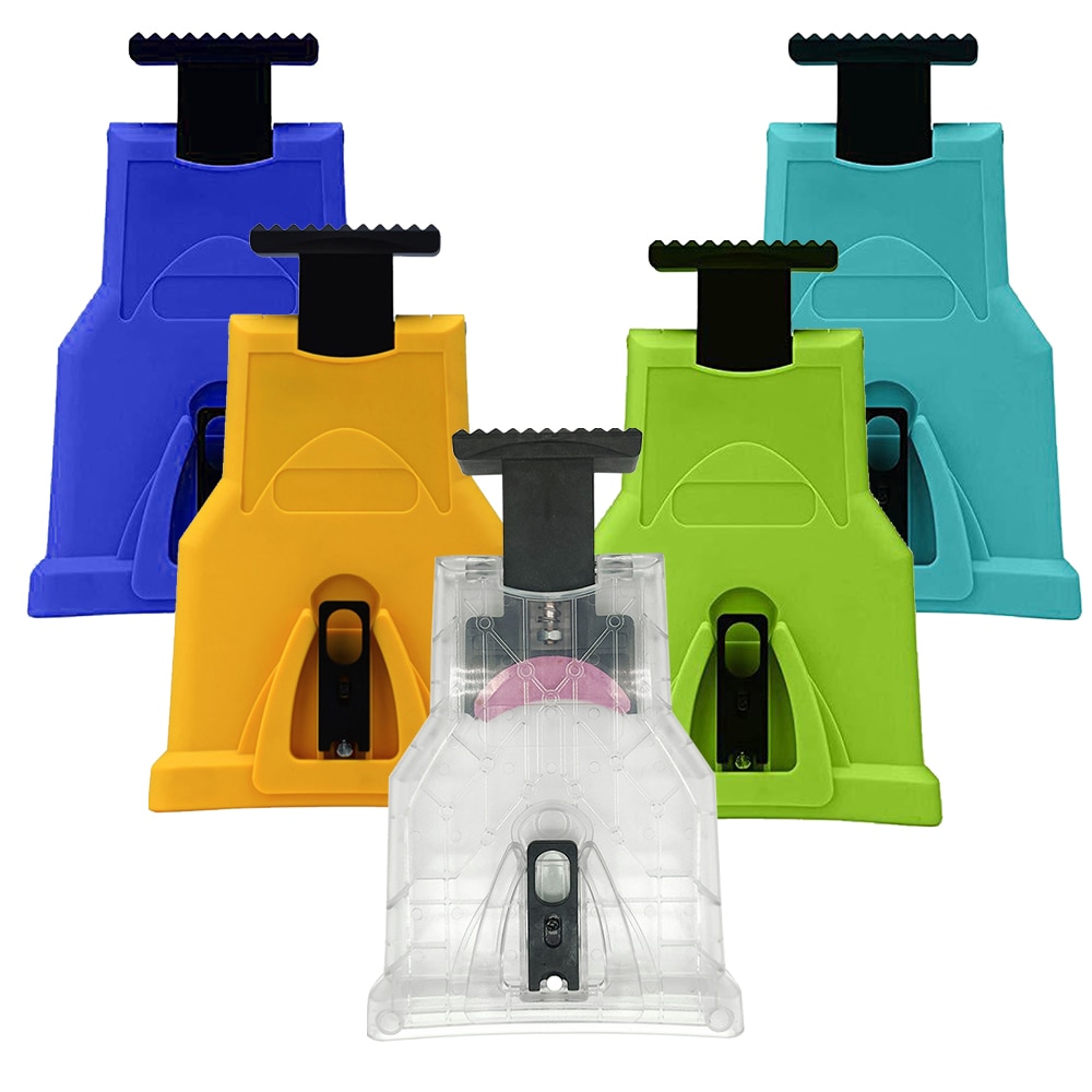 Träbearbetning motorsåg tänder slipare slipkedja med 5 st extra bryne sten slipmaskin slipverktyg