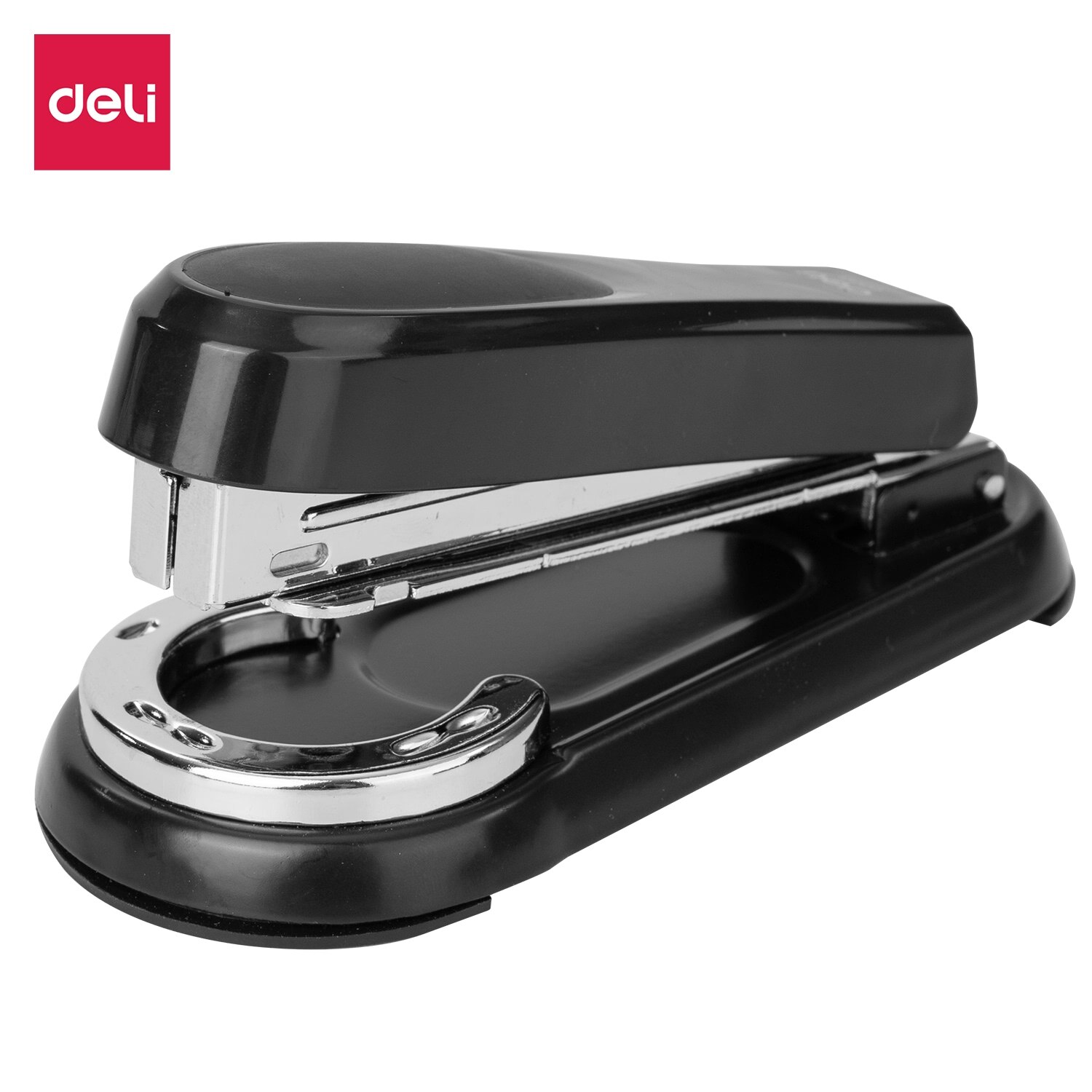 DELI E0333 Swivel Stapler Office Home Use 25sheets Smooth Stapling Rotatable Anvil Stationery