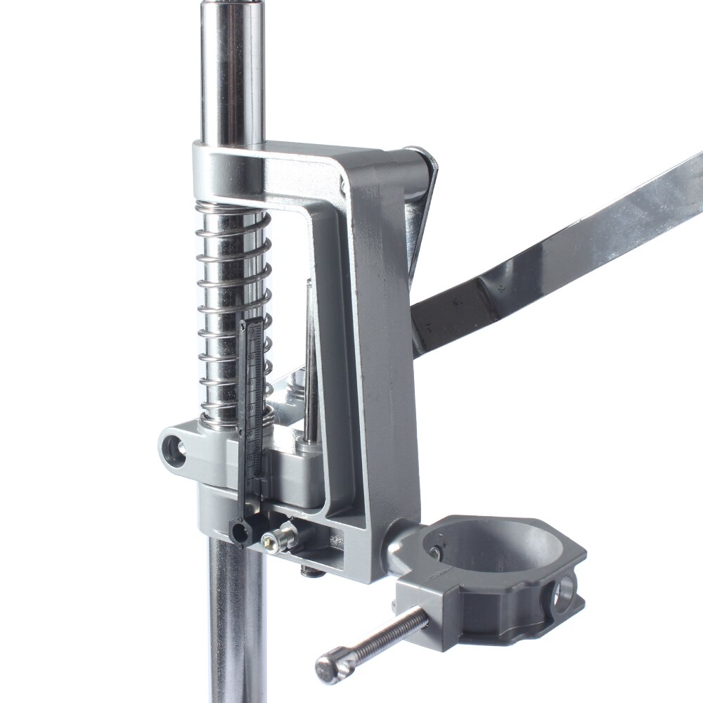 Soporte de taladro eléctrico multifuncional de un solo cabezal, base de hierro, soporte de fijación universal, doble uso