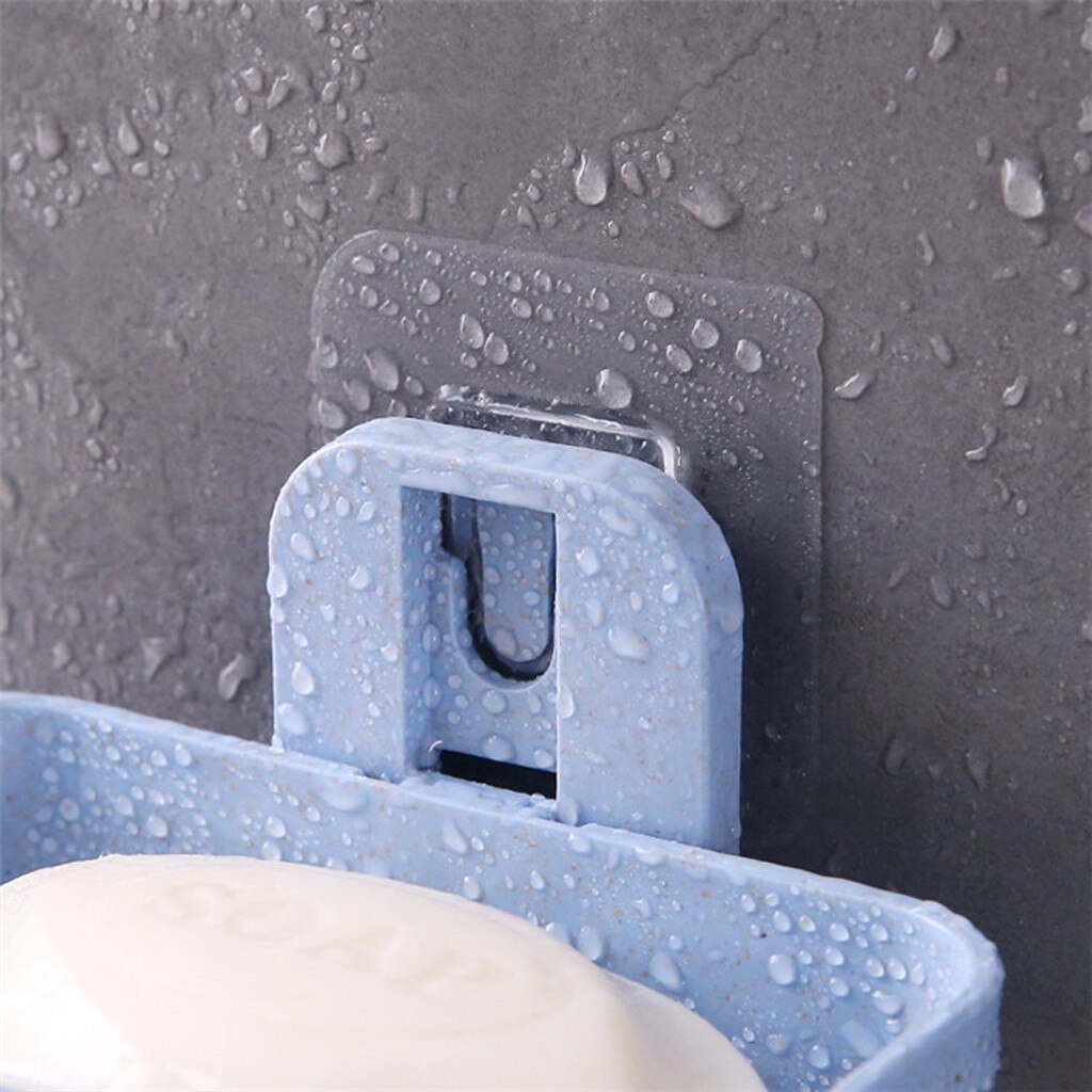 Caja de jabón de doble cubierta para baño, estante de ducha, plato de caja de jabón sin costuras, bandeja de placa de almacenamiento, Holder2.96