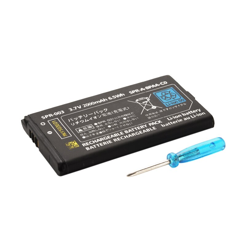 2000Mah 3.7V Oplaadbare Lithium-Ion Batterij Voor Nintendo 3DS Ll/Xl Vervanging Batterij + Tool