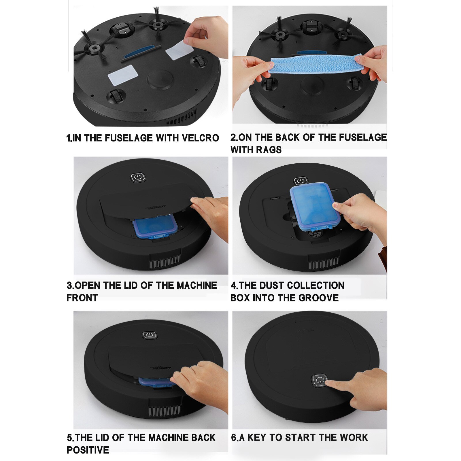 Three In One Intelligent Automatic Sweeping Robot Can Be Charged Smart Tou-ch Vacuum Cleaner Rechargeable Sweeper