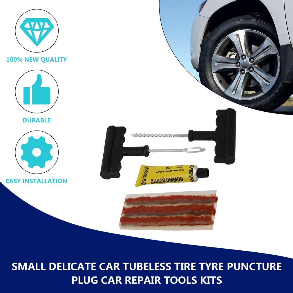 Delicate Car Tubeless Tyre Puncture Plug Repair Tools Kits Car-Styling Auto Accessories Motorcycle Bicycle Rubber Cement