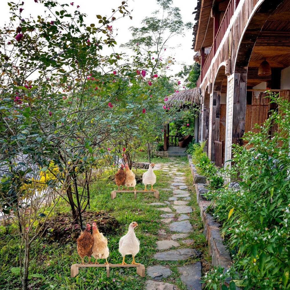 1Pc Chicken Perch Bird Stand Chicken Roosting Bar Coop Ladder Horse Bird