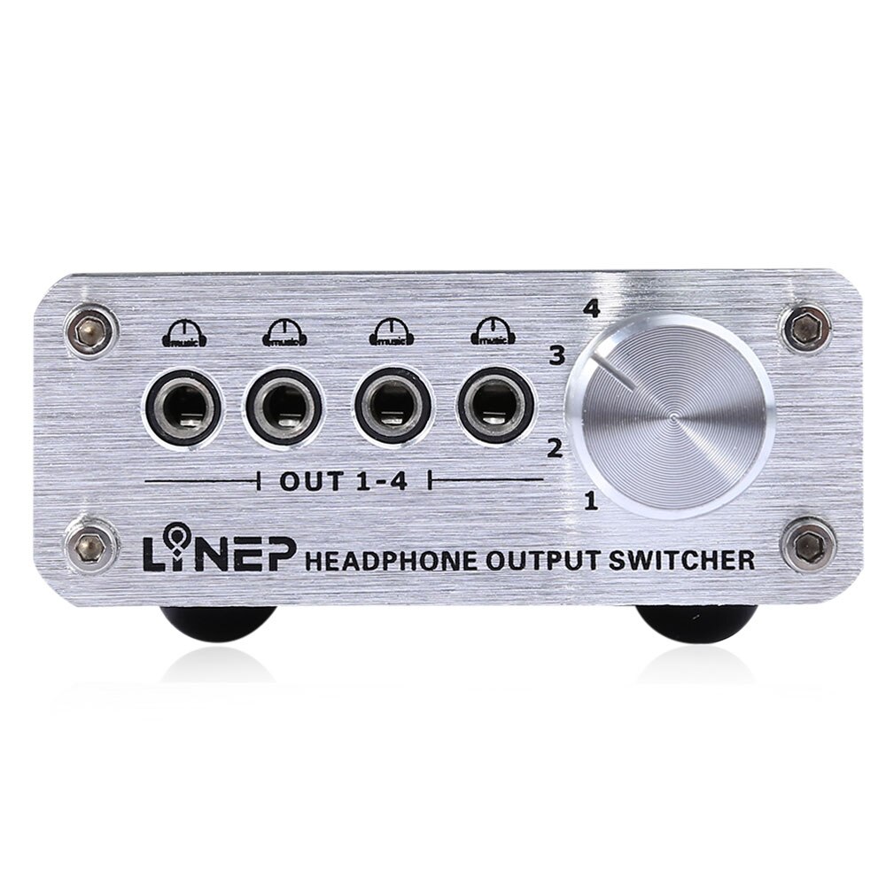 Audio Switcher Met 4 Ingang 4 Output Duurzaam Audio Signaal Switcher Voor Hoofdtelefoon MP3