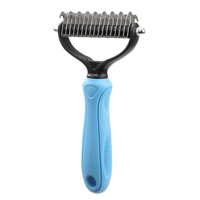 Peigne de coupe de noeud de fourrure pour animaux de compagnie enlever râteau toilettage brosse de perte râteau peigne pour chien chat cheveux outils de toilettage fournitures pour animaux de compagnie: Default Title