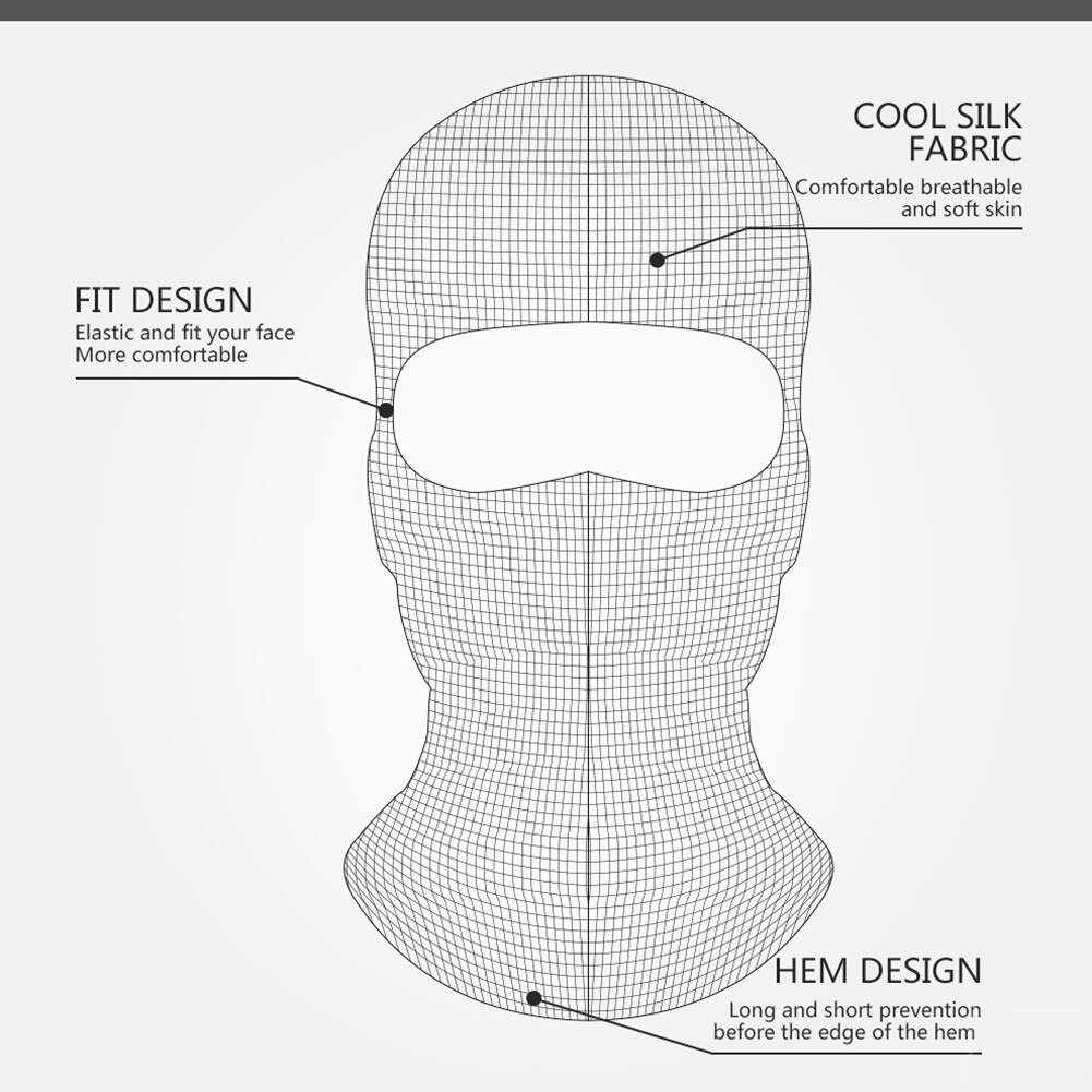 Balaclava Motorcycle Gezichtsmasker Hoofddeksels Volgelaatsmaskers Voor Motorhelm Zomer Ademend Masque Maske Moto Riding Gear