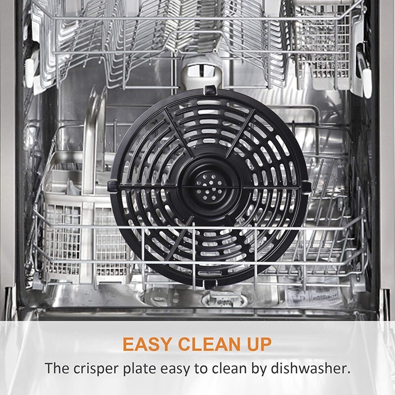 Air Fryer Accessories Grill Pan for Power Air Fryers, Steamer Rack, Crisper Plate, Air Fryer Replacement, Fry Pan