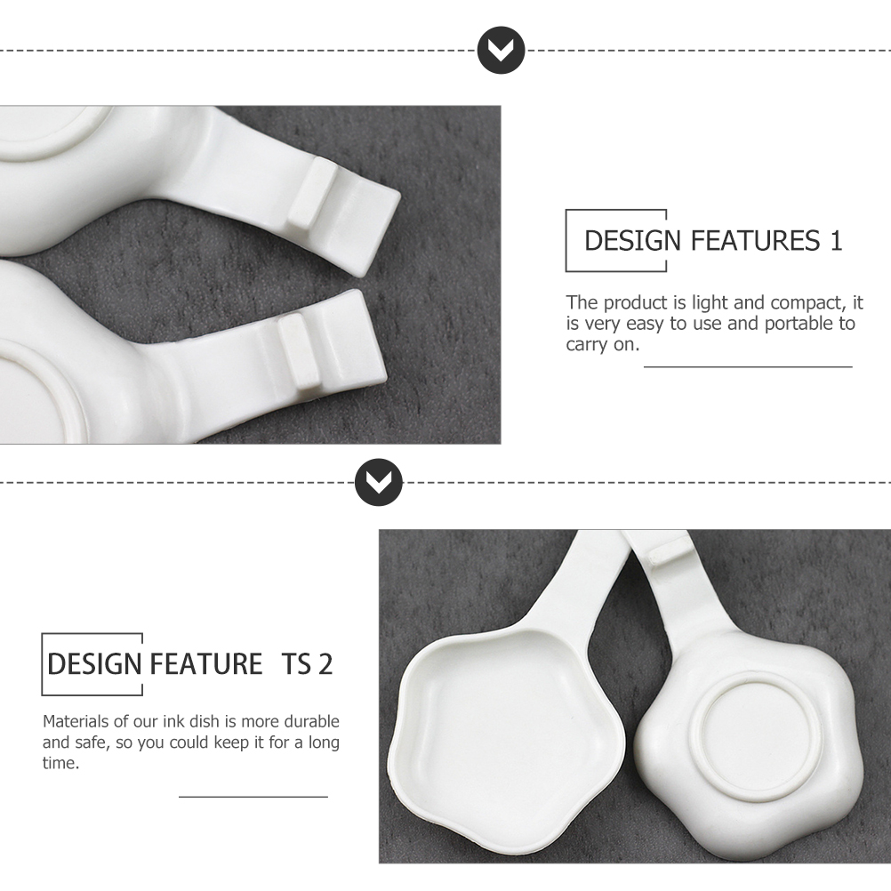 40 Stuks Plastic Inkt Houders Kalligrafie Inkt Gerechten Schilderen Inkt Platen Chinese Kalligrafie Accessoires