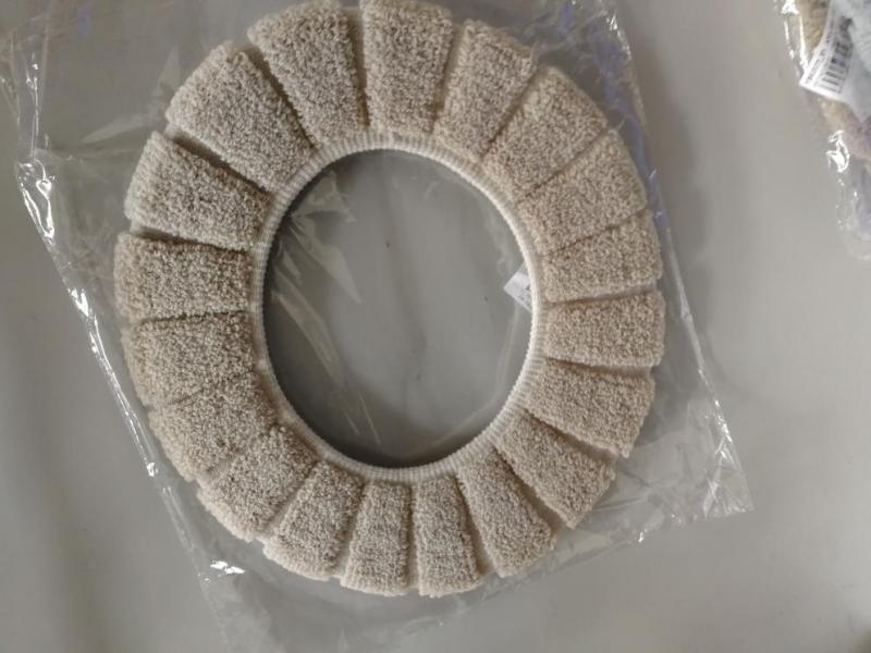 Ocieplacz na zimę wygodne zmywalne sedes robić łazienki wypełnienie miękka cieplejsza nakładka na poduszkę poduszka akcesoria łazienkowe: Beige