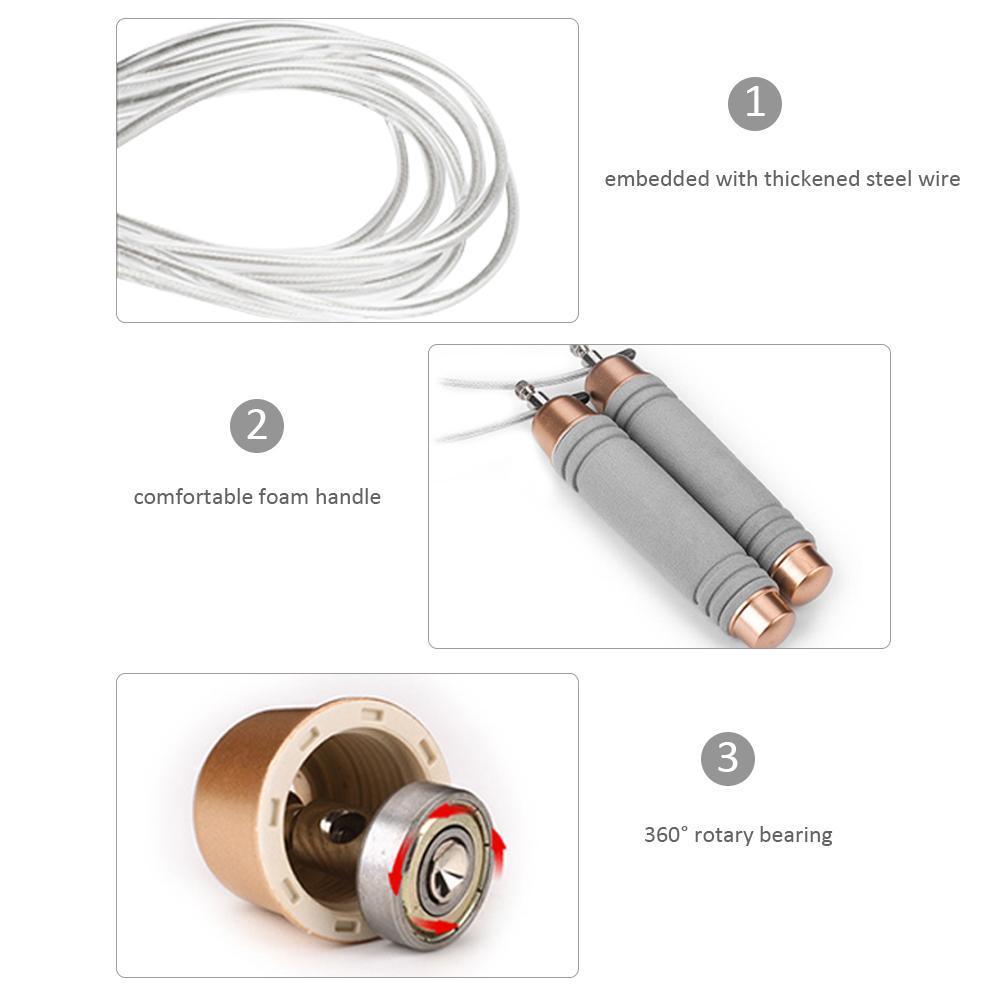 Steel Wire Heavy Speed Skipping Jump Rope Adults Gym Fitness Weight Loss Tool Fitness Equipment Accessories