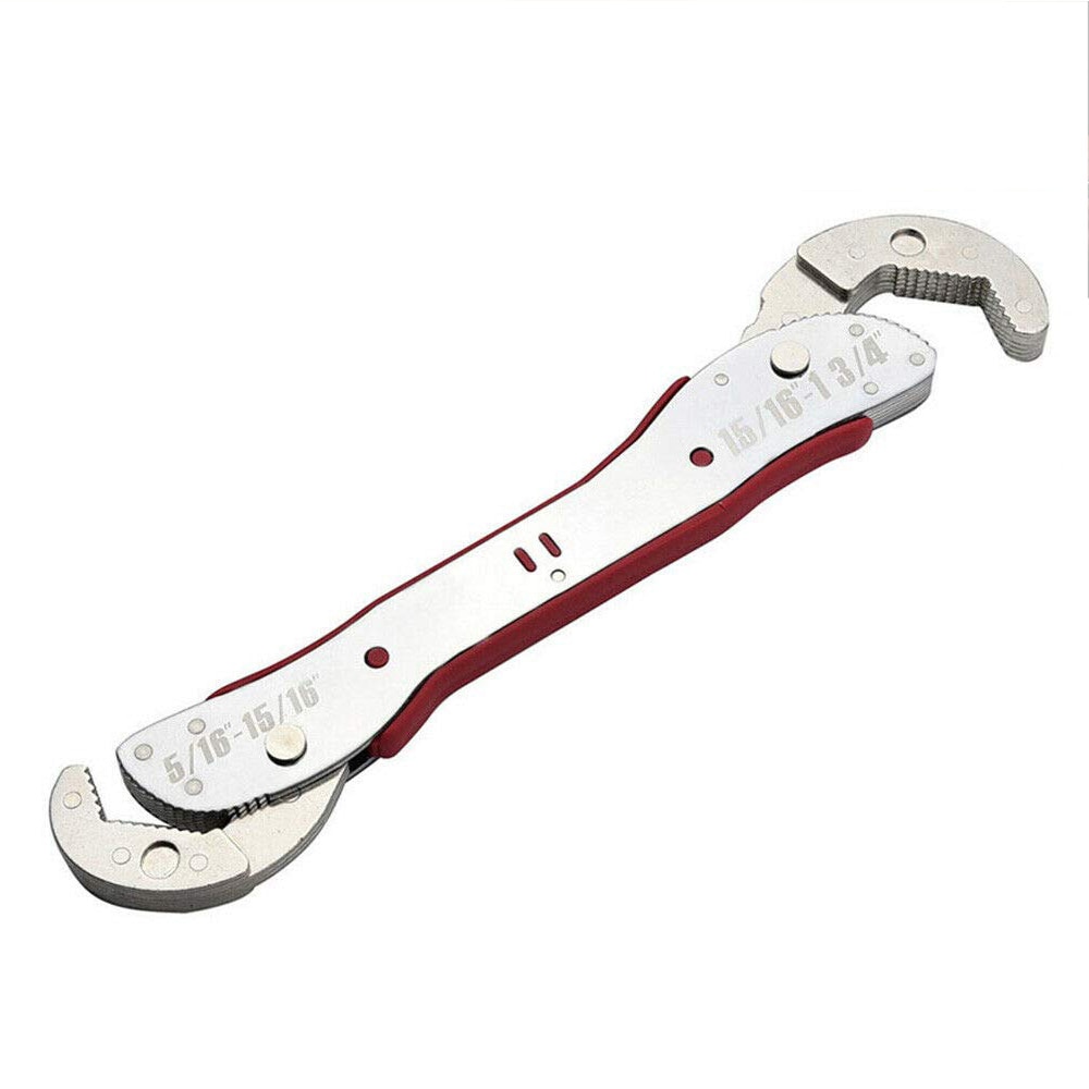 Car Repairing Socket Wrench Set Chrome Steel Ratchet Wrench Key Hand Tool Spanner Adjustable Multi-function Purpose Wrench Kit: E