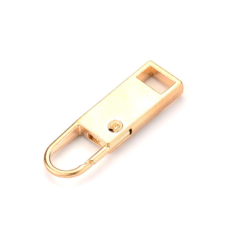 2pcs Metal Zipper Head Zipper Lightning Repair Kits Zipper Pull For Zipper Slider Diy Sewing Craft Sewing Kits Metal Zip: gold L