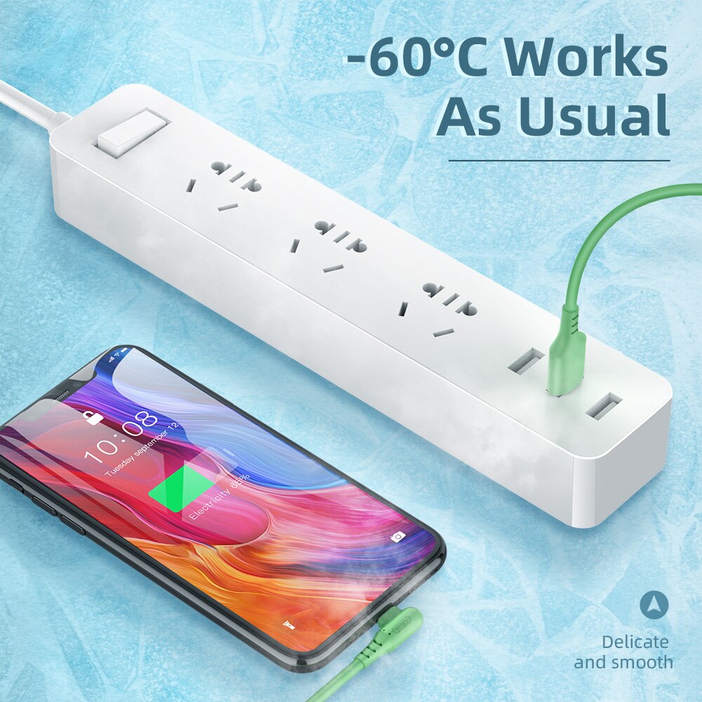 ROCK 5A USB Type C chargeur câble pour Redmi note 8 Samsung Charge rapide 3.0 USB C câble de Charge rapide USB type-c fil pour Huawei