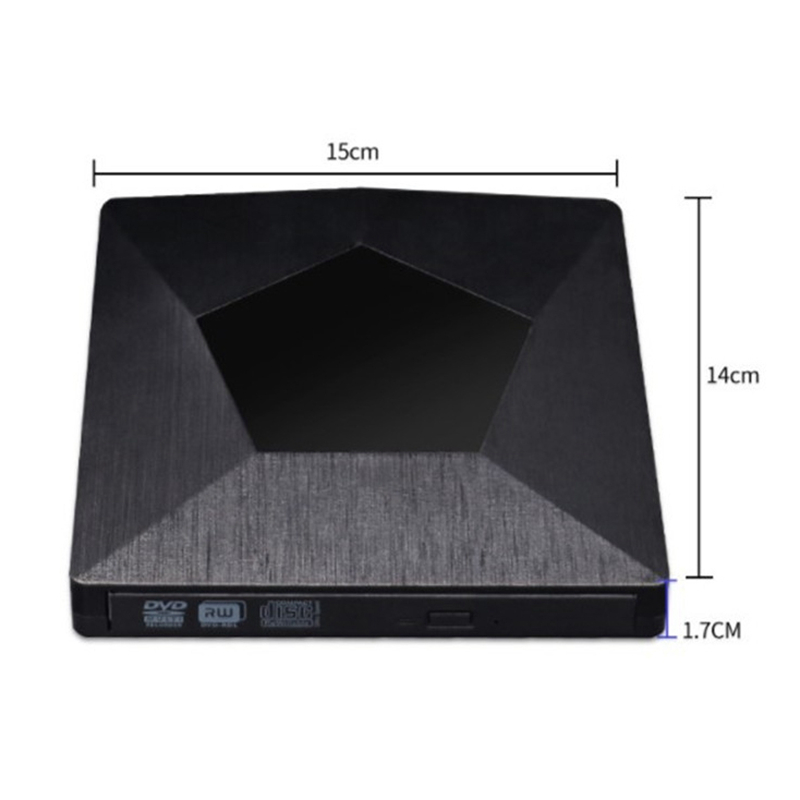 Externe 3D Blu Ray DVD Laufwerk Brenner, wihool Ultra Slim USB 3,0 und Typ-C Blu Ray BD CD DVD Brenner Player Schriftsteller Reader Disk fo