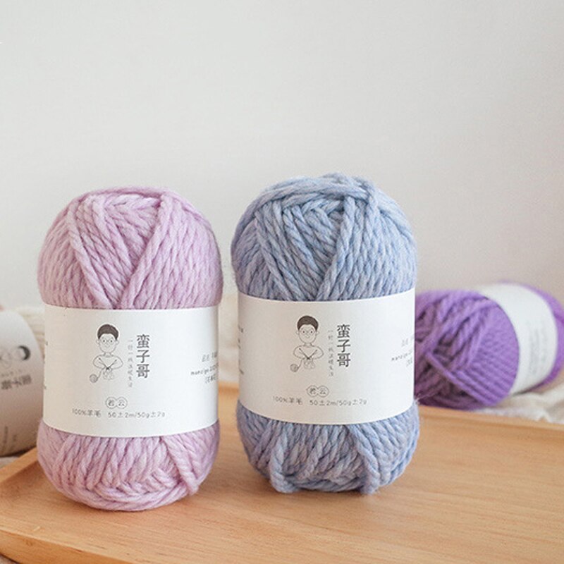 1pc 50g Thick Wool Yarn for Knitting Fine Worsted Blended Crochet Yarn Knitting Sweater Scarf