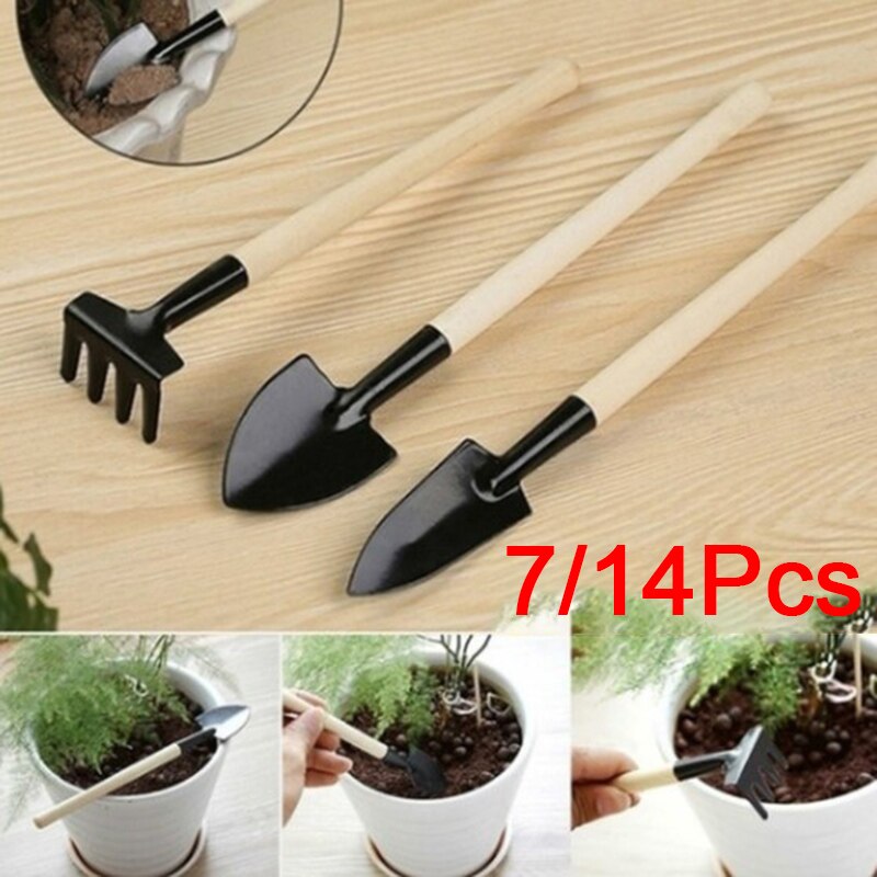 7/14Pcs Watering Tuin Hand Tool Set Miniatuur Tuingereedschap Succulent Planten Kit Tuinieren Accessoires