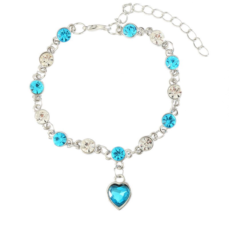 Koreaanse Mode Oostenrijkse Kristal Armband, Perzik Hart Knipperende, Lichtmetalen Armband Op Het Andere Uiteinde Van De Vinger, vrouwelijke Oc