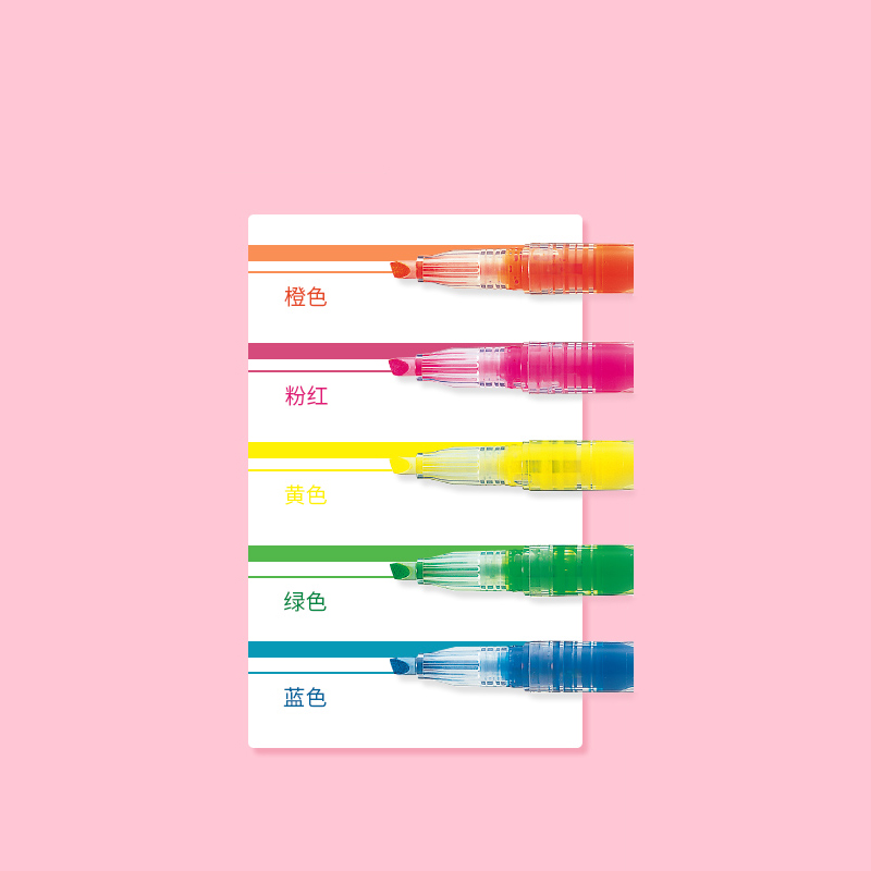 Surligneur zèbre japonais WKP1, stylo marqueur de couleur Transparent, papeterie pour étudiant 1 pièce