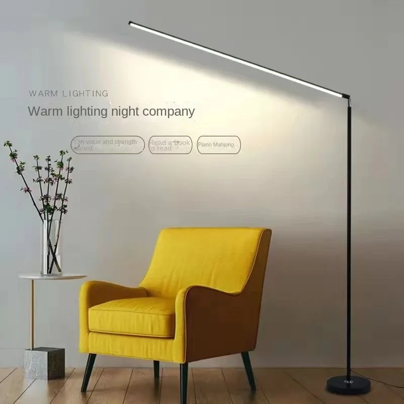 Justerbar led-gulvlampe til stue, stående leselampe, barnestudielampe, dimbar, dekorasjon for soverom og kontor