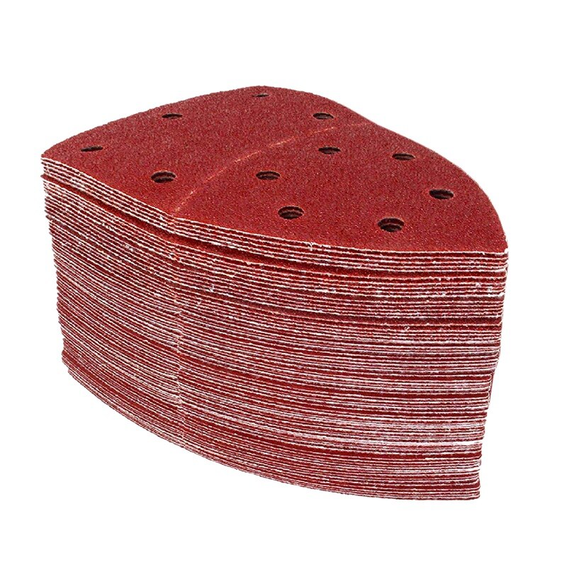 50 pièces feuilles de ponçage, tapis de ponceuse de souris pour s'adapter à la multi-ponceuse et tous les multi-outils oscillants