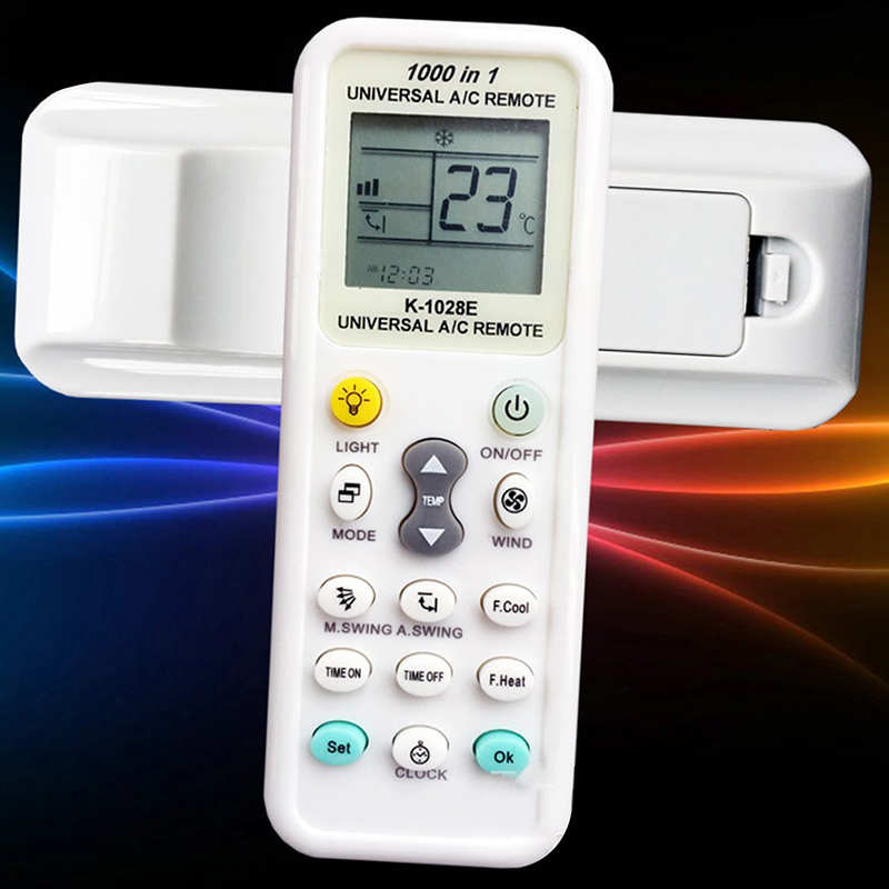 1000 en 1 Control remoto inalámbrico K-1028E AC Digital LCD consumo de energía aire A/C Control remoto Universal para aire acondicionado