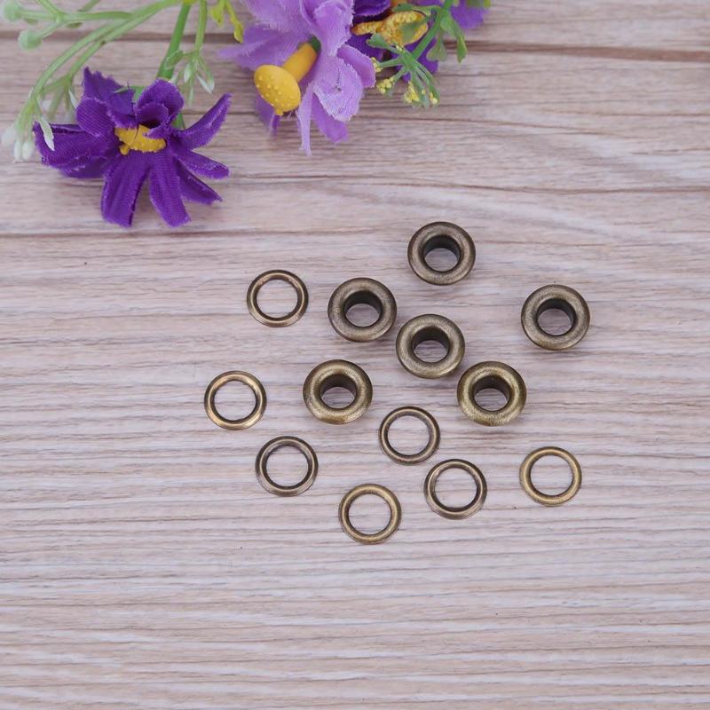 100Pcs Clothes Shoes Scrapbook Eyelets Round Inner Hole 4/5/6/8mm Metal eyelets For Scrapbooking Garment Eyelets Apparel