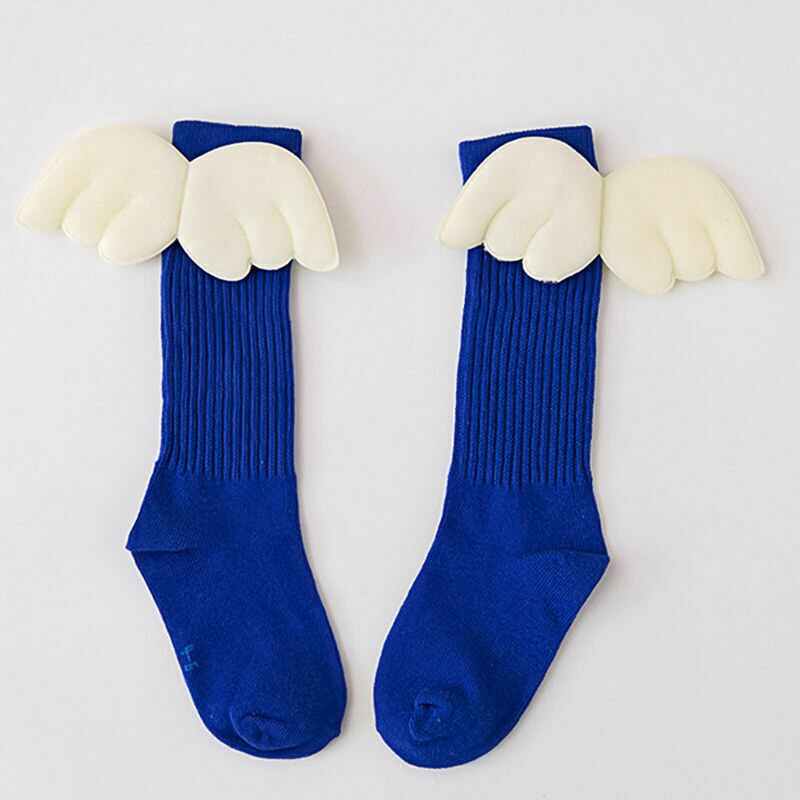 Cute GIRLS BABYS TUTU SOCKS SPANISH KNEE HIGH SATIN BOW SOCKS SOFT FRILLY KIDS 1-10 Y: Blue / 7-9T